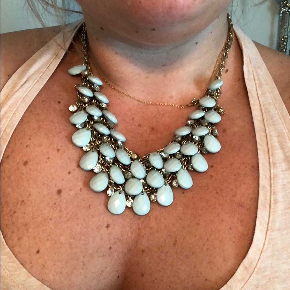 Mint statement necklace